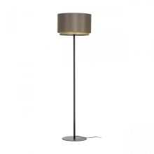 Marchena lampa podłogowa E27 15W czarna/abażur cappucino